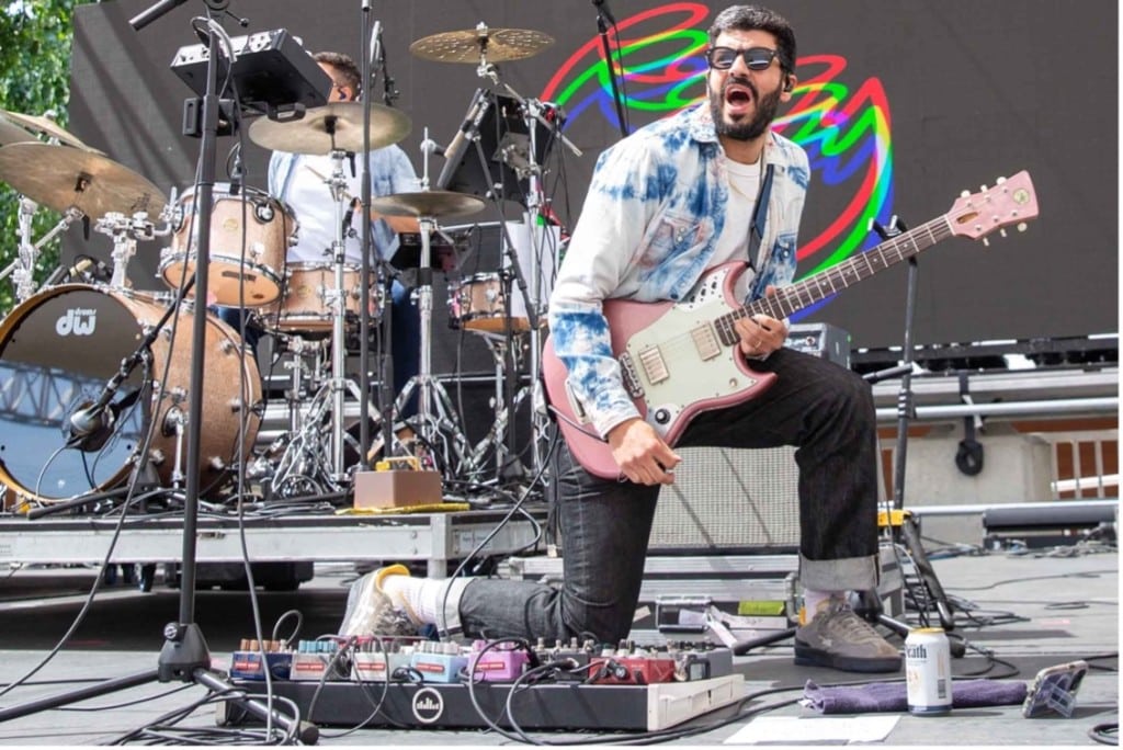 Jake Brownstein of Eggy at BottleRock 2025 Photo by Mitchell Glotzer