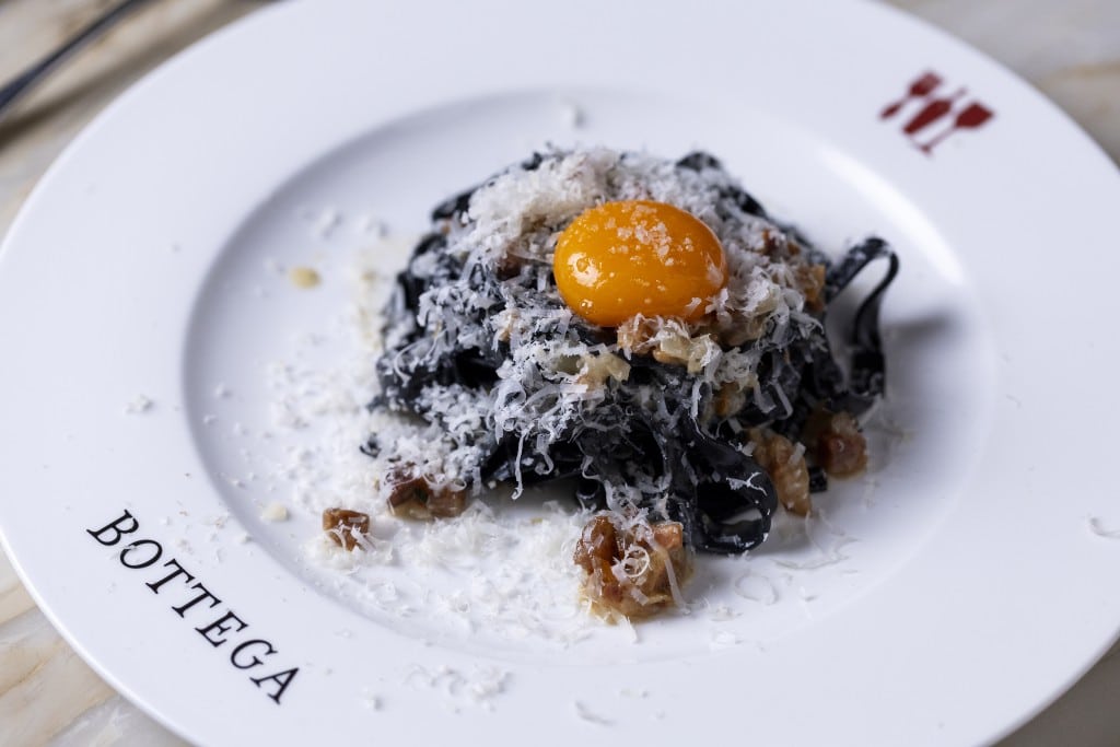 Bottega's famous Carbonara al Carbone. Tubay Yabut photo