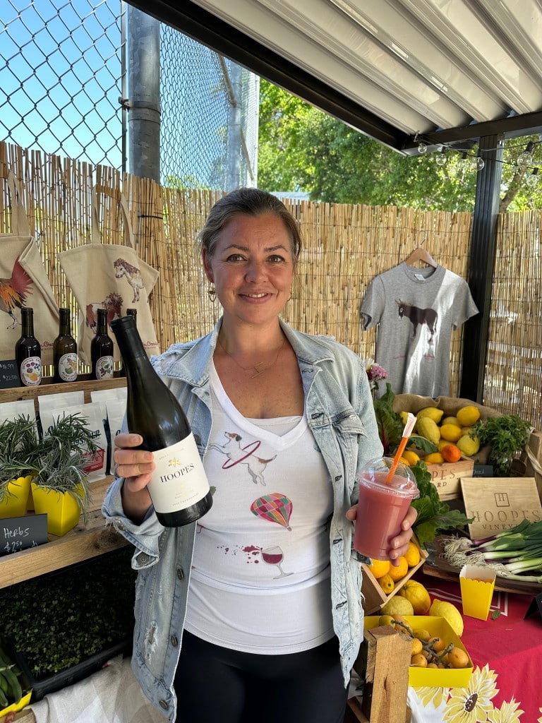Lindsay Hoopes at the Coop by Hoopes in Yountville. Grand Opening set for Sat. June 21. Photo by Lisa Adams Walter