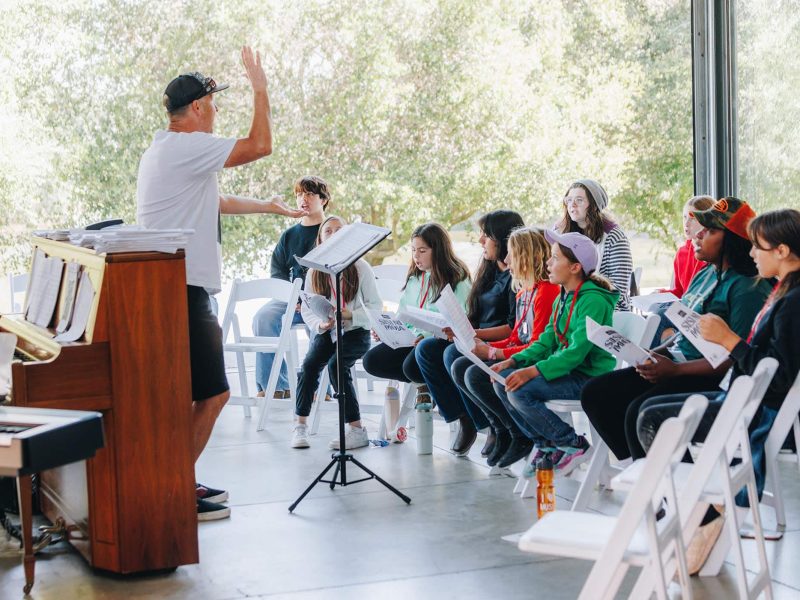 Made possible by generous donors and partners, The Music Connection held Summer Music Camps. Students fine-tuned their music skills by practicing in sectionals, focusing on ensemble work, and playing music games. Choir, band, strings, mariachi, and musical theater camps were available. Napa Valley Education Foundation, John Klycinski/Aperture Media & Design photo